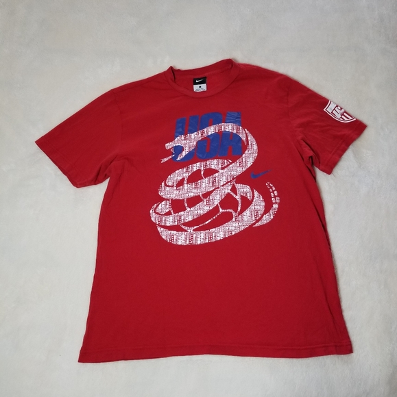 Nike Other - Nike USA Soccer Team Snake Logo Tee, Men's Size Large, GUC - Red
